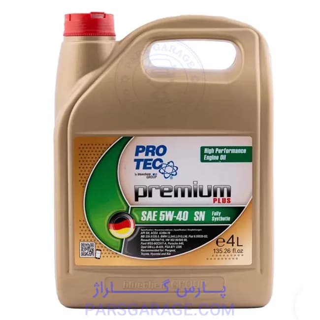 روغن موتور SN پروتک Protech حجم 5 لیتر 5W-40 — تصویر ۲