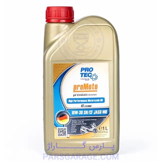 روغن موتورسیکلت SN پروتک Protec حجم 1 لیتر 10W-30 — تصویر ۲