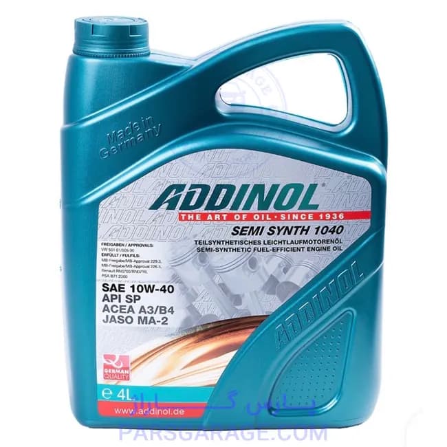 روغن موتور SP ادینول Addinol حجم 4 لیتر 10W40 — تصویر ۲