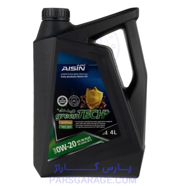 روغن موتور SN آیسین Aisin حجم 4 لیتر 0w20 — تصویر ۲
