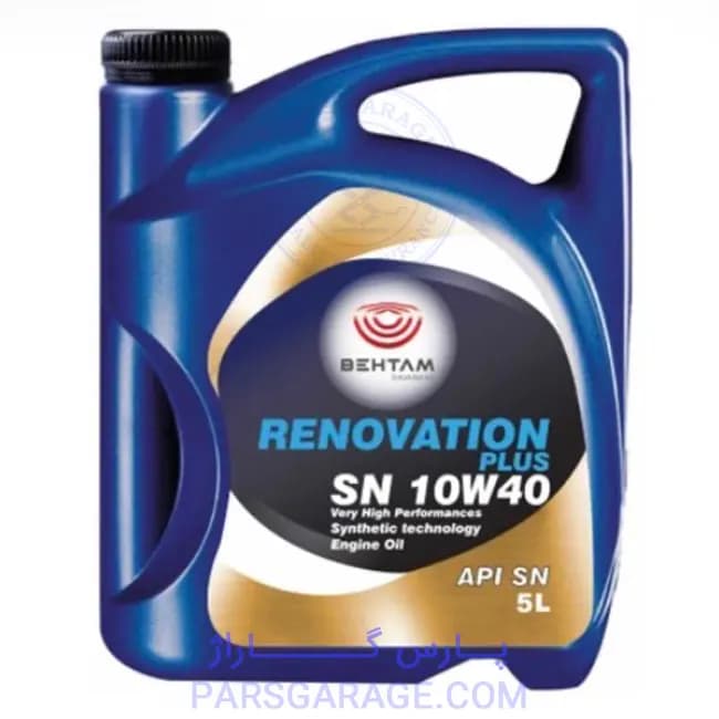 روغن موتور SN بهتام Behtam حجم 5 لیتر 10W-40 — تصویر ۲