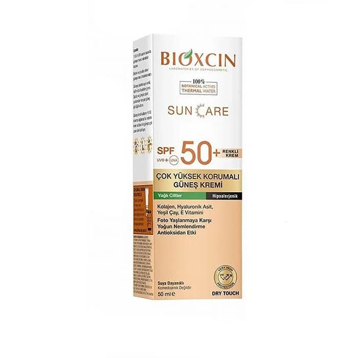 کرم ضد آفتاب رنگی پوست چرب بیوکسین Bioxcin با +Spf50 — تصویر ۹