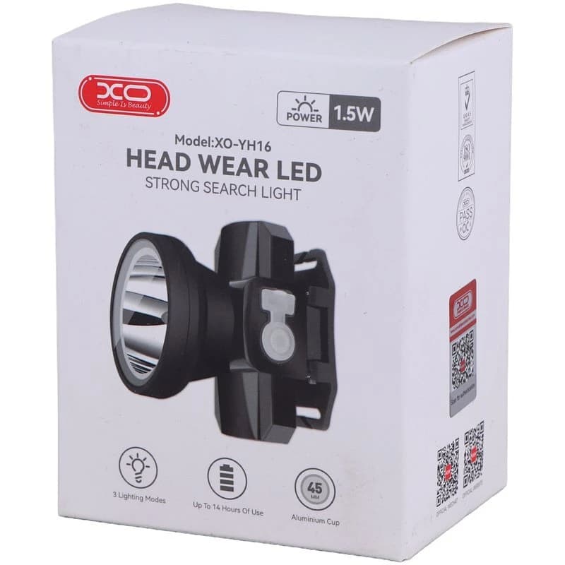 چراغ قوه پیشانی هدلایت شارژی ایکس او مدل XO-YH16