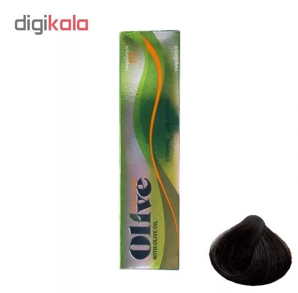 رنگ مو اولیو سری Natural شماره 2 حجم 100 میلی لیتر رنگ قهوه ای خیلی تیره — تصویر ۲