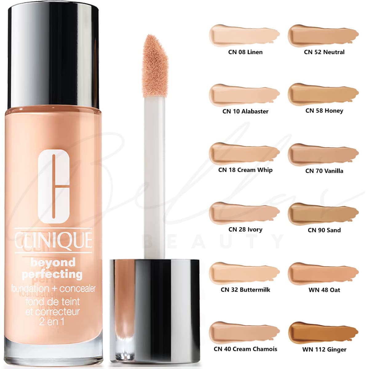 Clinique Beyond Perfecting Foundation + Concealer | کرم پودر و کانسیلر کلینیک — تصویر ۴