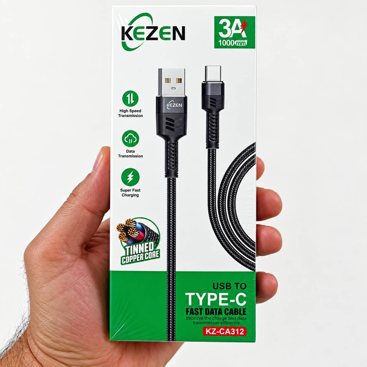 کابل تایپ سی کنفی کزن مدل KZ-CA312
