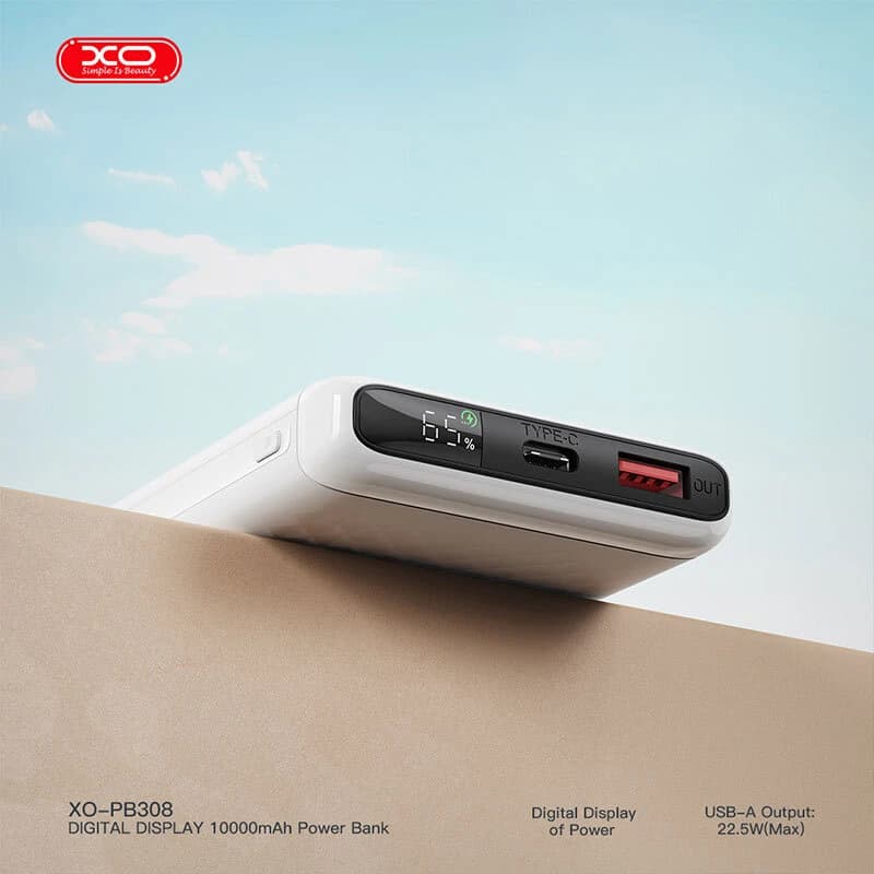 پاور بانک فست شارژ ایکس او XO-PB308 22.5W ظرفیت 10000 میلی آمپر ساعت — تصویر ۳