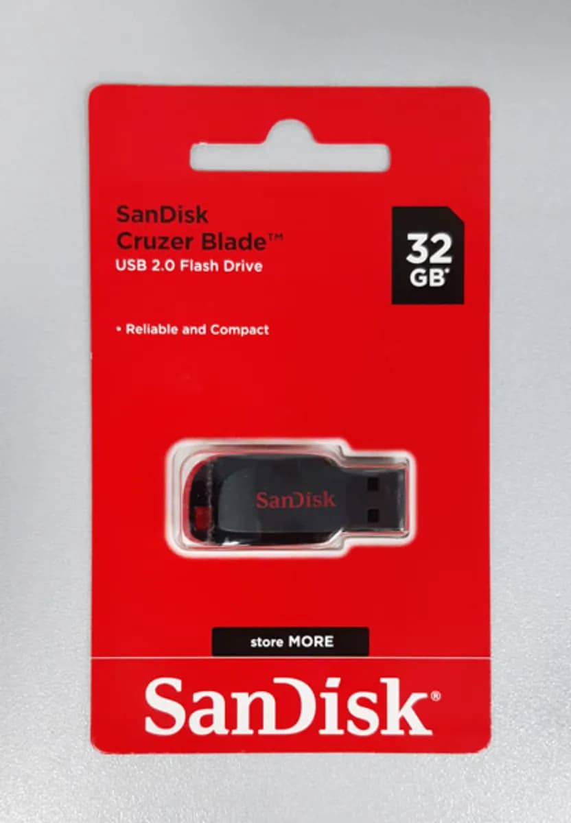 فلش 32 گيگ سن ديسک SanDisk Cruzer Blade — تصویر ۳