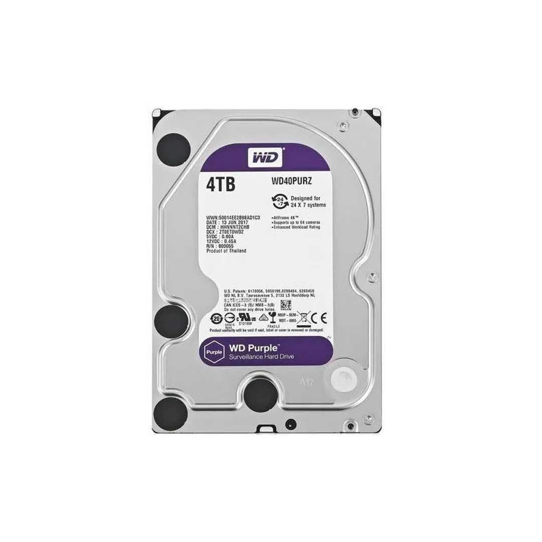 هارد دیسک اینترنال وسترن دیجیتال بنفش Purple ظرفیت 4 ترابایت