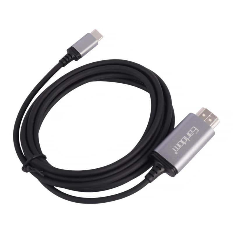 کابل تبدیل Type-C به HDMI ارلدام ET-W34 طول 2 متر — تصویر ۴