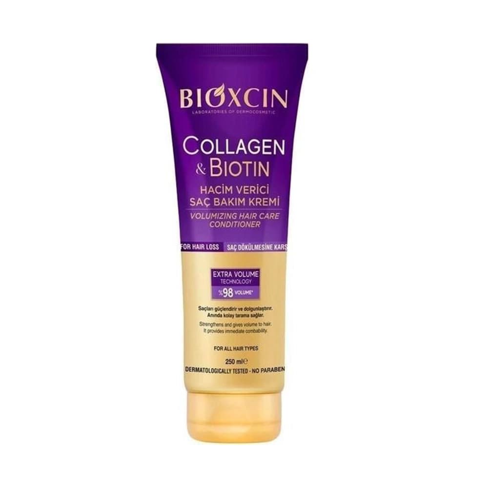 کرم مو حجم‌دهنده و نرم‌کننده بیوکسین مدل COLLAGEN & BIOTIN