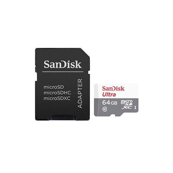 کارت حافظه MicroSDXC سن دیسک مدل Ultra کلاس 10 استاندارد UHS-I U1 A1 سرعت 100 مگابایت بر ثانیه ظرفیت 64 گیگابایت