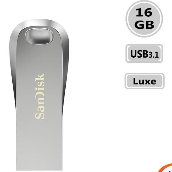 فلش مموری سن دیسک مدل Ultra Luxe با ظرفیت 16 گیگابایت — تصویر ۲