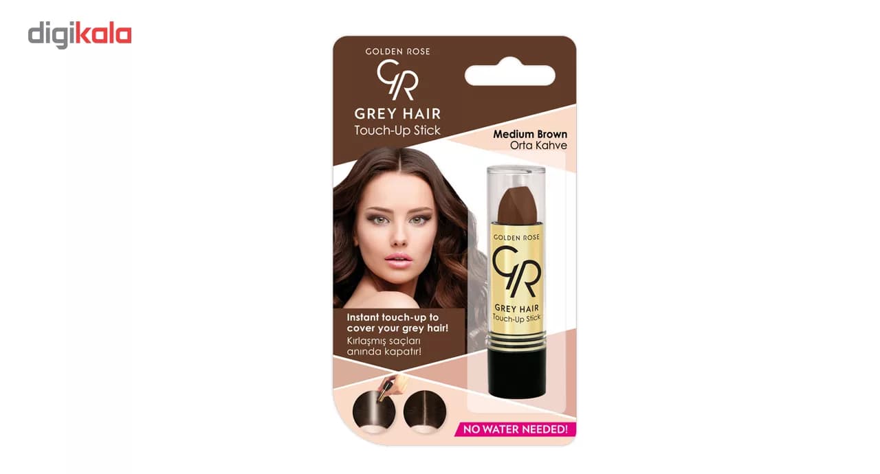 رژ مو گلدن رز مدل Medium Brown — تصویر ۳