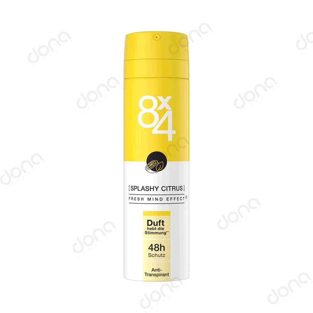 اسپری دئودورانت زنانه 8X4 مدل SPLASHY CITRUS — تصویر ۲