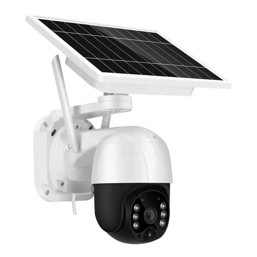 دوربین مینی اسپیددام سیمکارتی 2مگاپیکسل با پنل خورشیدی v380pro دید در شب رنگی