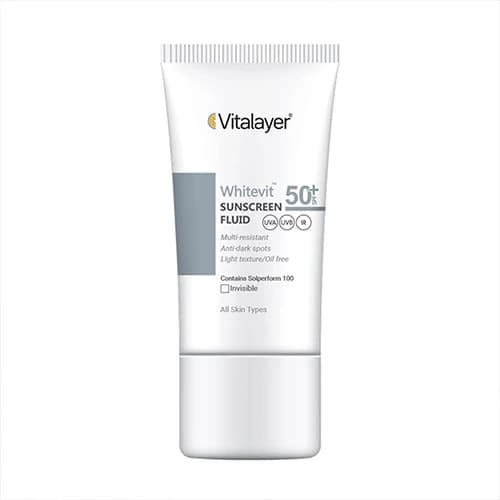 ضد آفتاب ویتالایر وایت ویت SPF50 بی رنگ 50 میل