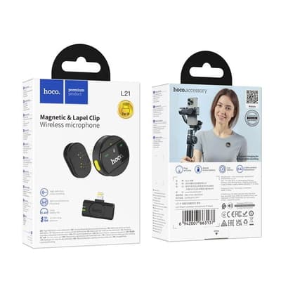 میکروفن یقه ای هوکو مدل Hoco L21 ENC Lightning — تصویر ۹