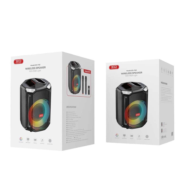 اسپیکر بلوتوثی ایکس او XO-F48 + میکروفون و ریموت کنترل — تصویر ۳