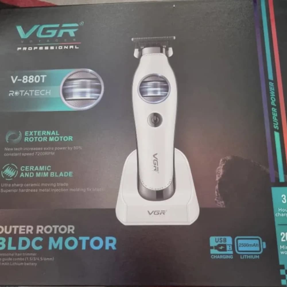 ماشین اصلاح موی صورت شارژی وی جی ار مدل V-880 T — تصویر ۷