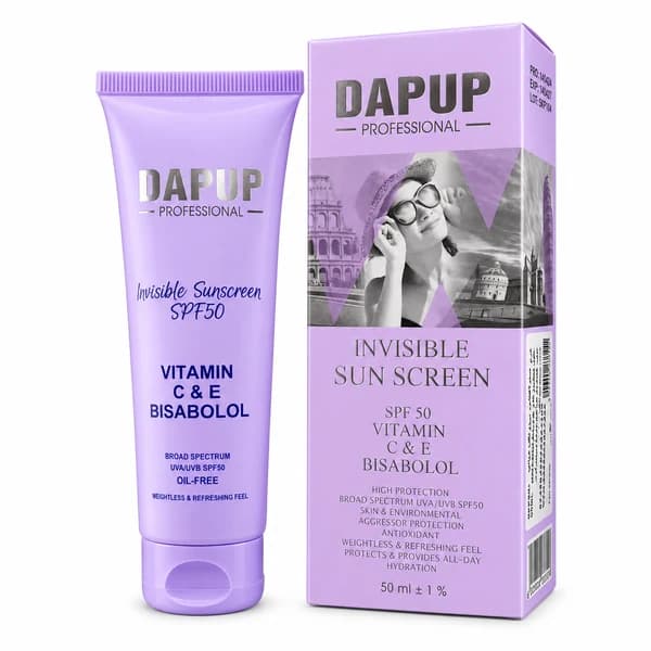 ضد آفتاب بی رنگ دپاپ SPF 50 | ویتامین E و C و بیزابولول — تصویر ۲
