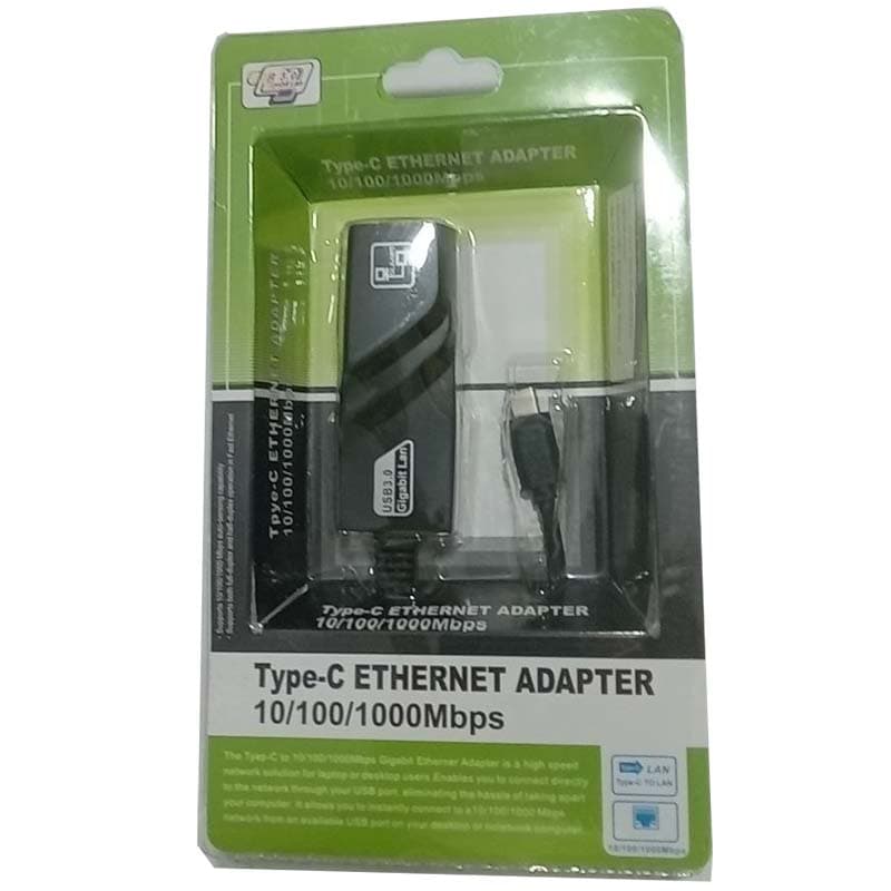 تبديل type c به lan(gigabit lan)