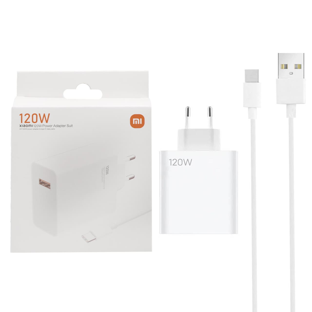 شارژر ديواري شيائومي مدل 120W به همراه تبديل USB-C