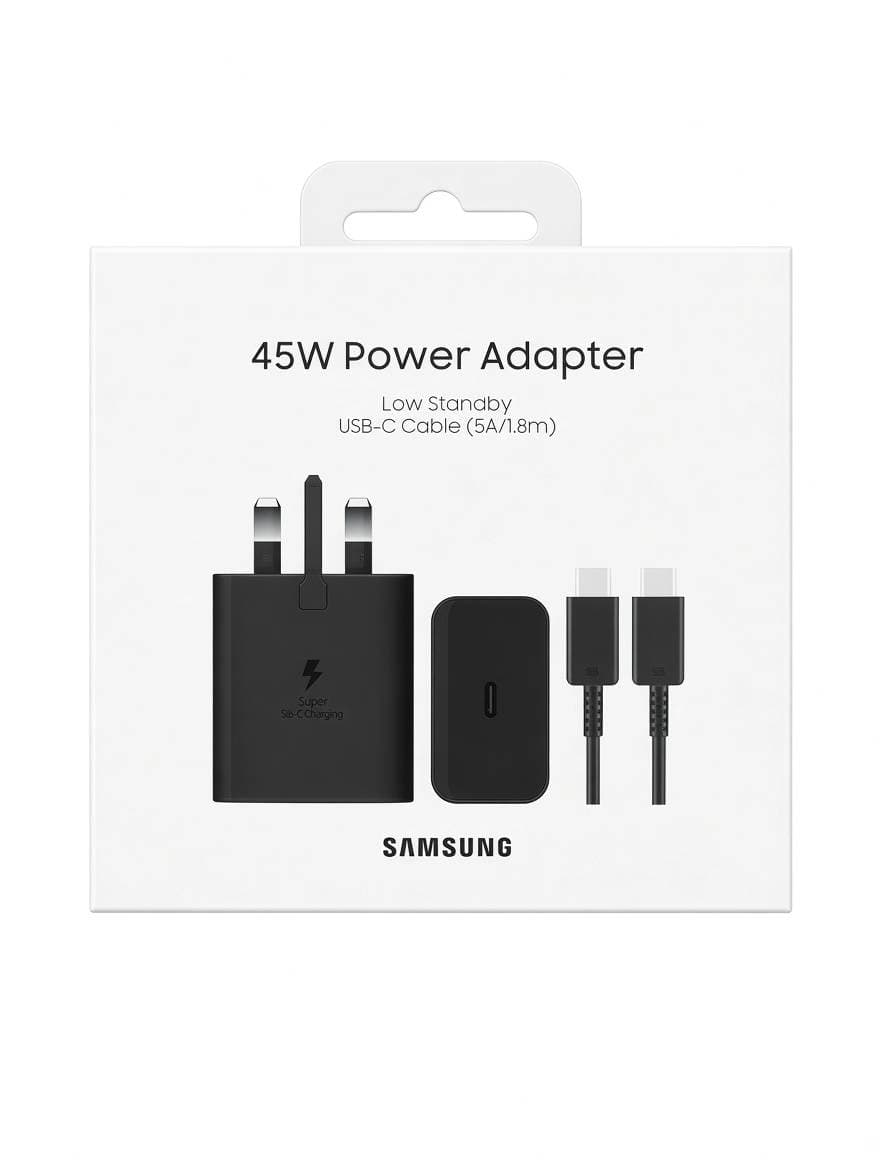 شارژر دیواری 45 وات سامسونگ EP-T4510 PD 3A + کابل تبدیل تایپ سی — تصویر ۱۰