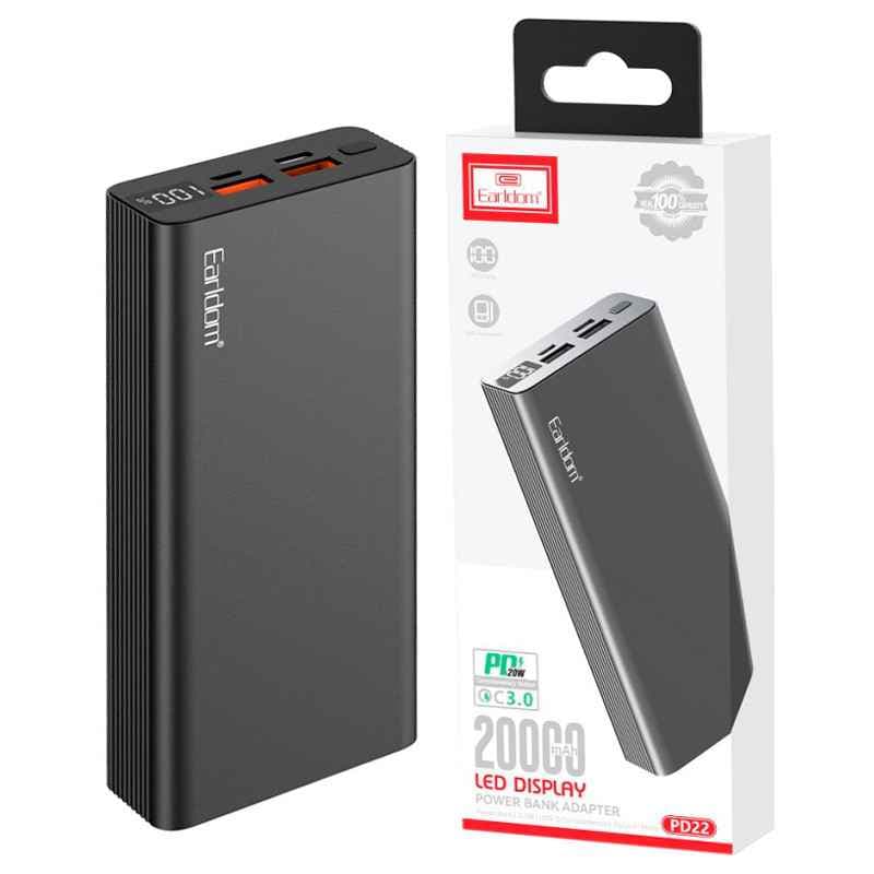پاوربانک فست شارژ 20000 ارلدام Earldom ET-PD22 QC3.0 PD 22.5W — تصویر ۶