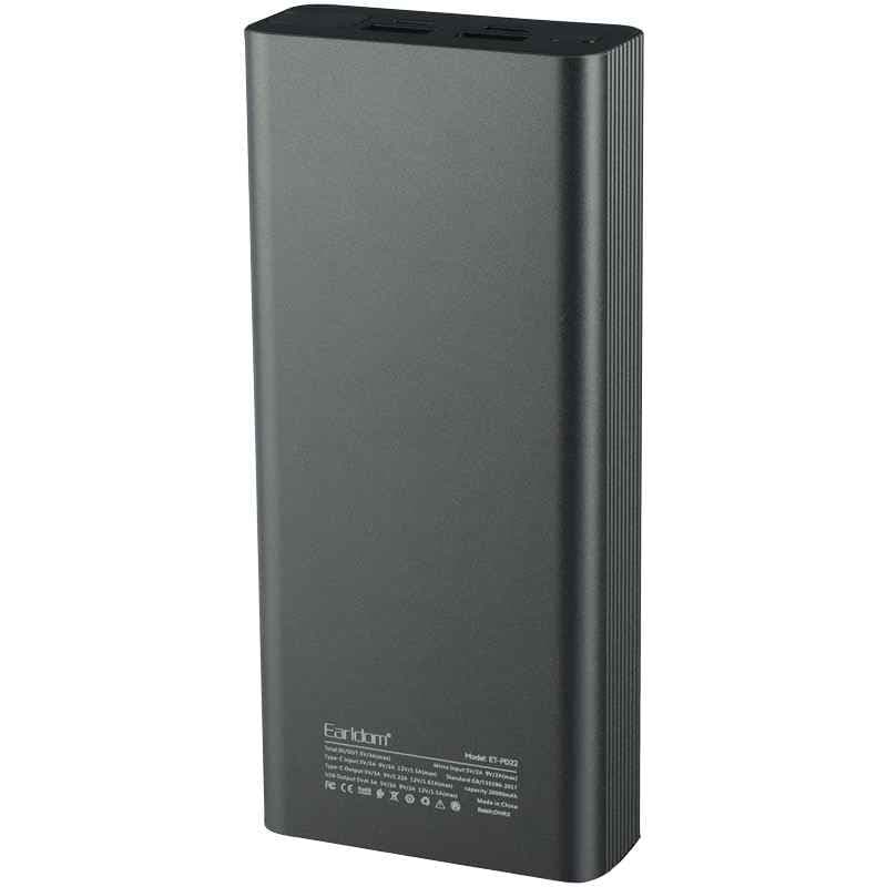 پاوربانک فست شارژ 20000 ارلدام Earldom ET-PD22 QC3.0 PD 22.5W — تصویر ۷