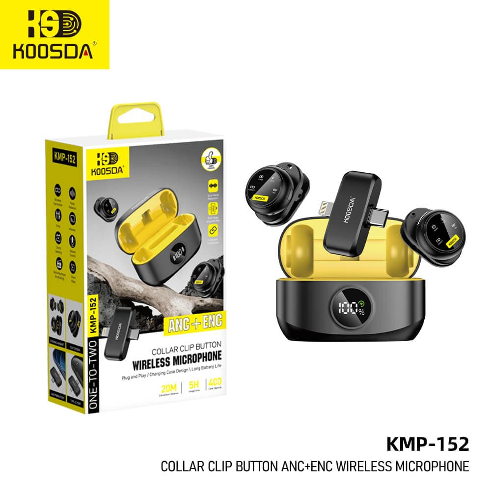 میکروفون یقه‌ای KOOSDA مدل KMP-152 — تصویر ۳