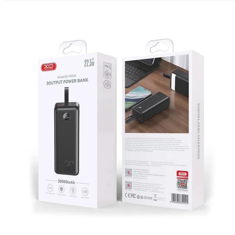 پاور بانک PR-240 XO ظرفیت 30000 میلی آمپر — تصویر ۲