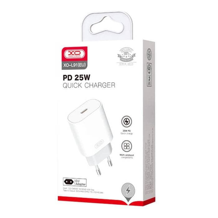 شارژر دیواری 25 وات ایکس او مدل L91 — تصویر ۳