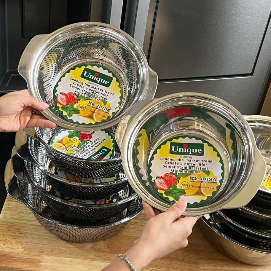 آبکش و لگن دسته دار 10 پارچه یونیک کد 579 — تصویر ۸