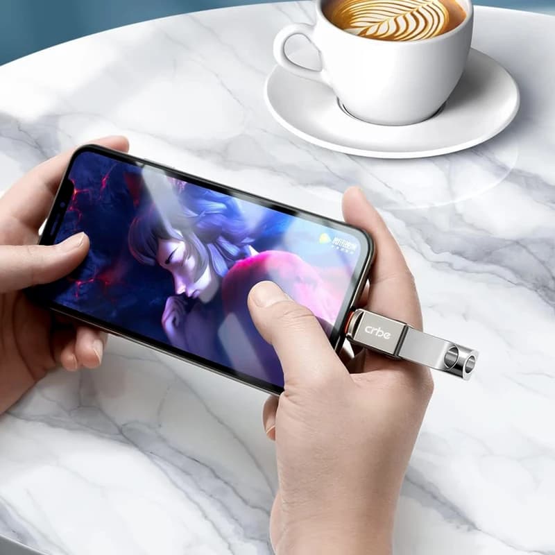 مبدل USB OTG به لایتنینگ کربی مدل CR-W101 — تصویر ۴