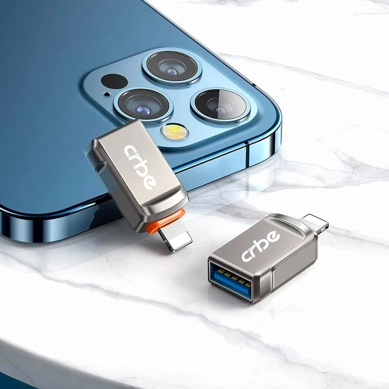 مبدل USB OTG به لایتنینگ کربی مدل CR-W101 — تصویر ۶