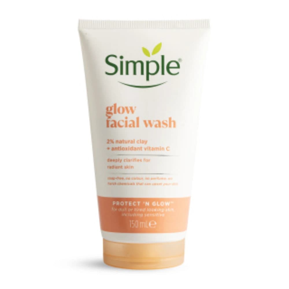 ژل شستشو صورت سیمپل مدل Glow حجم 150 میلی لیتر