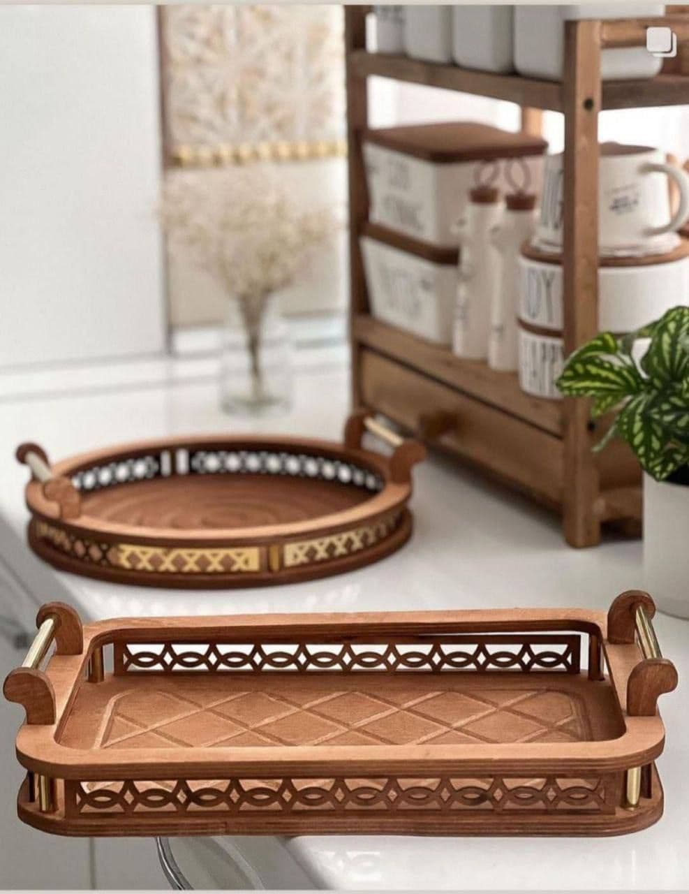 سینی مستطیل و گرد گاد کد 496