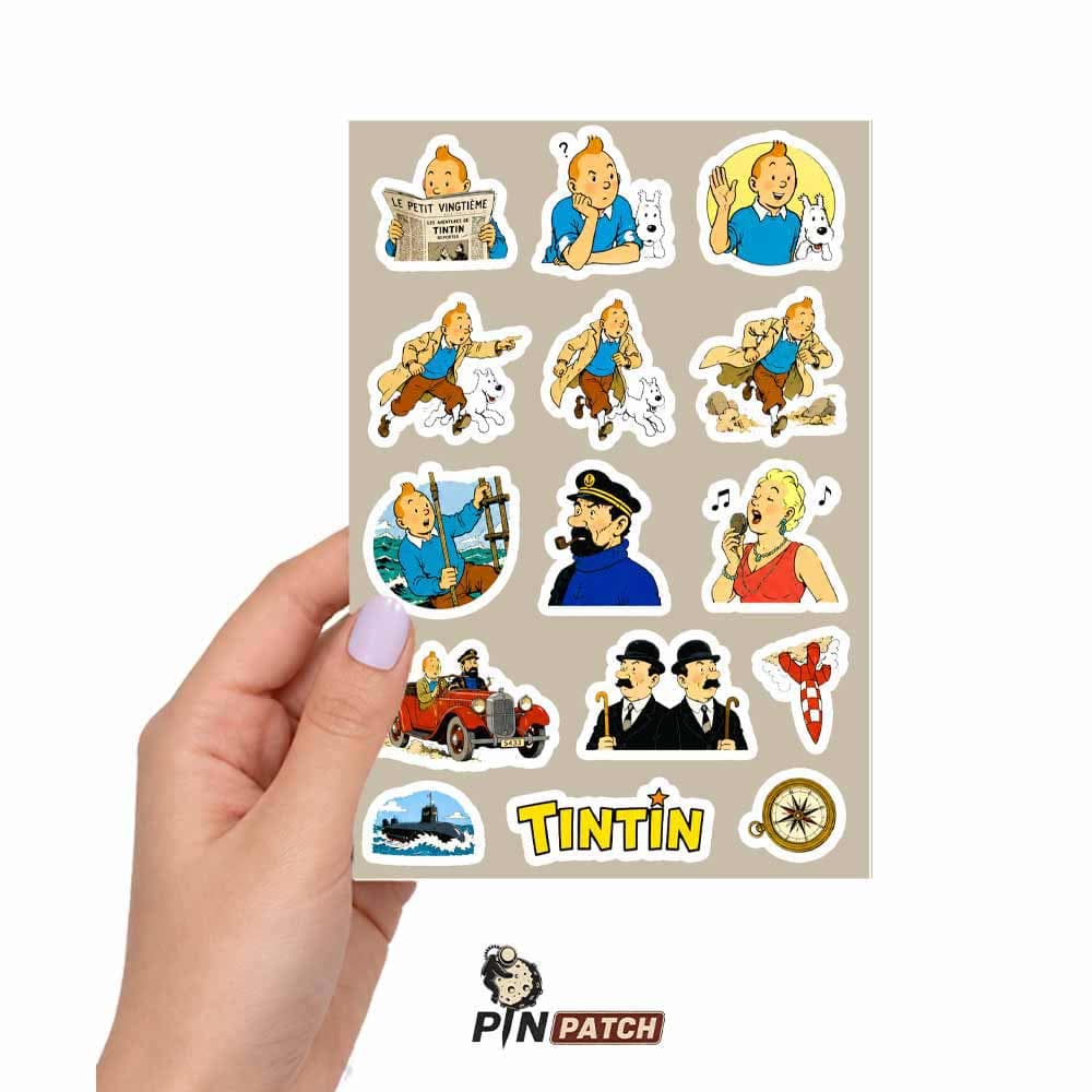 پک استیکر طرح کارتون The Adventures of Tintin