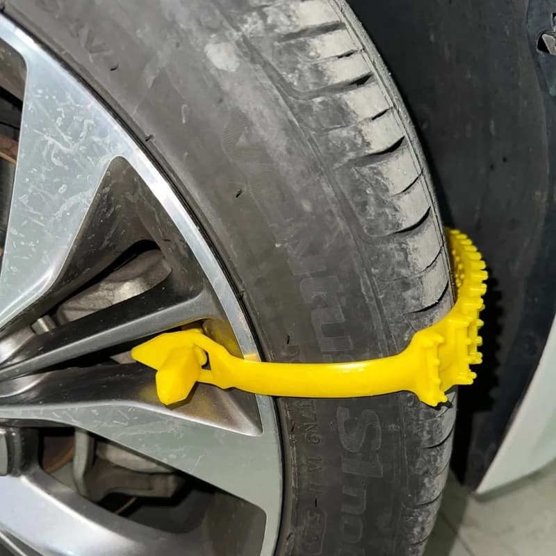 زنجیر چرخ پلاستیکی ژله‌ای مناسب رینگ فولادی (بسته 8 عددی) — تصویر ۳