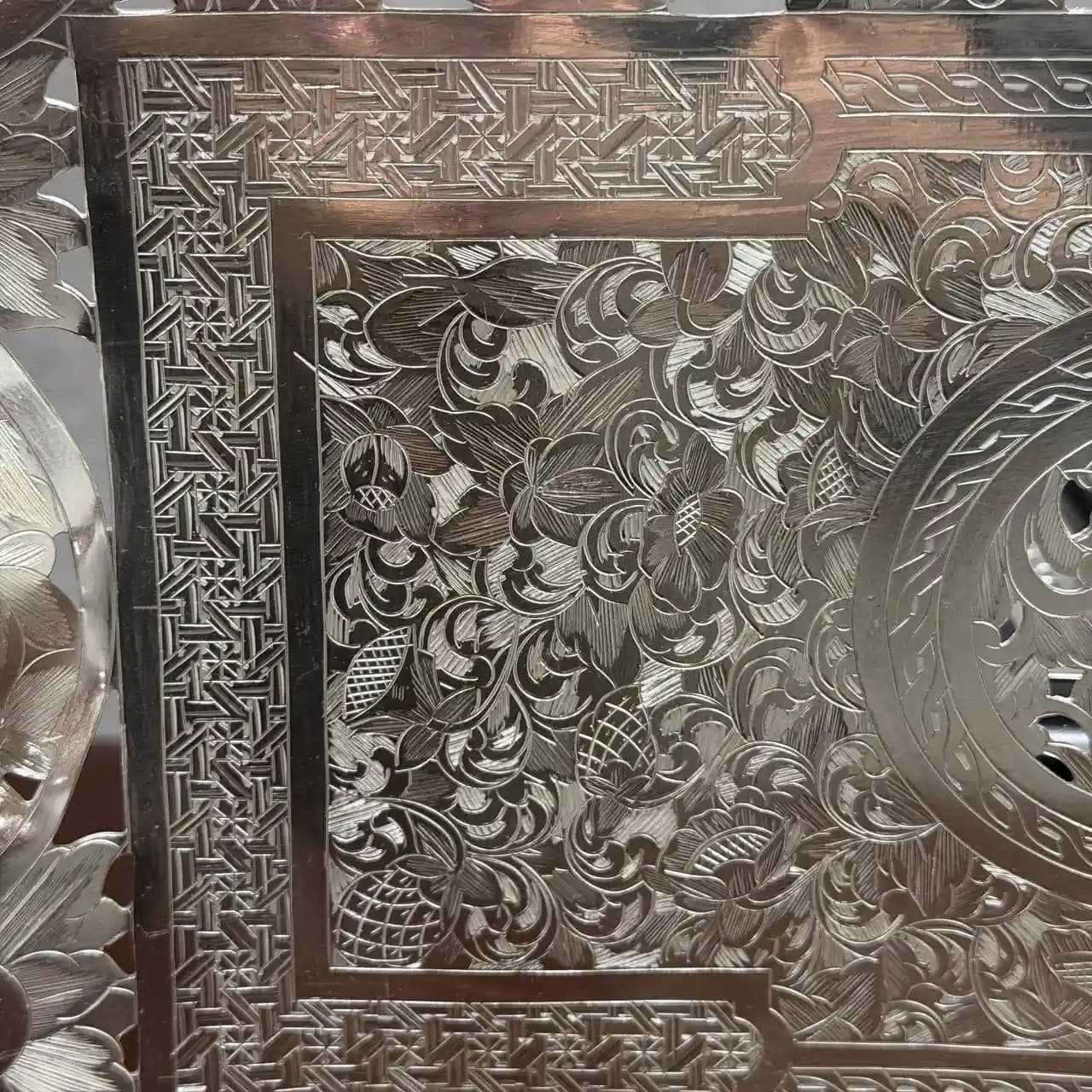 شیرینی خوری نقره قلم تبریز — تصویر ۹