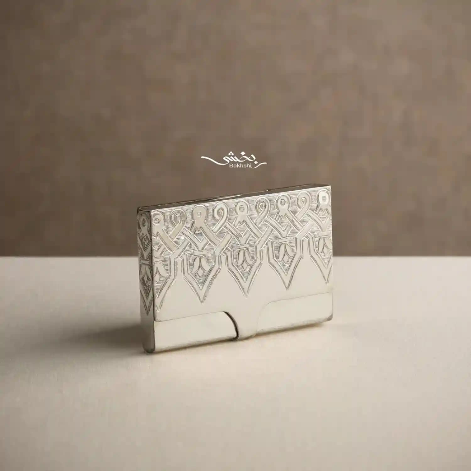 جعبه کارت نقره قلم تبریز — تصویر ۳
