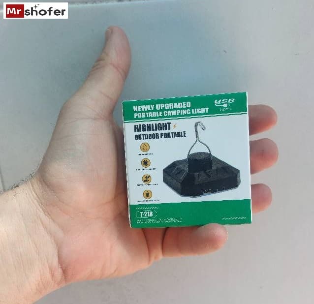 چراغ کمپی شارژی T219 مناسب سفر و کمپینگ — تصویر ۳