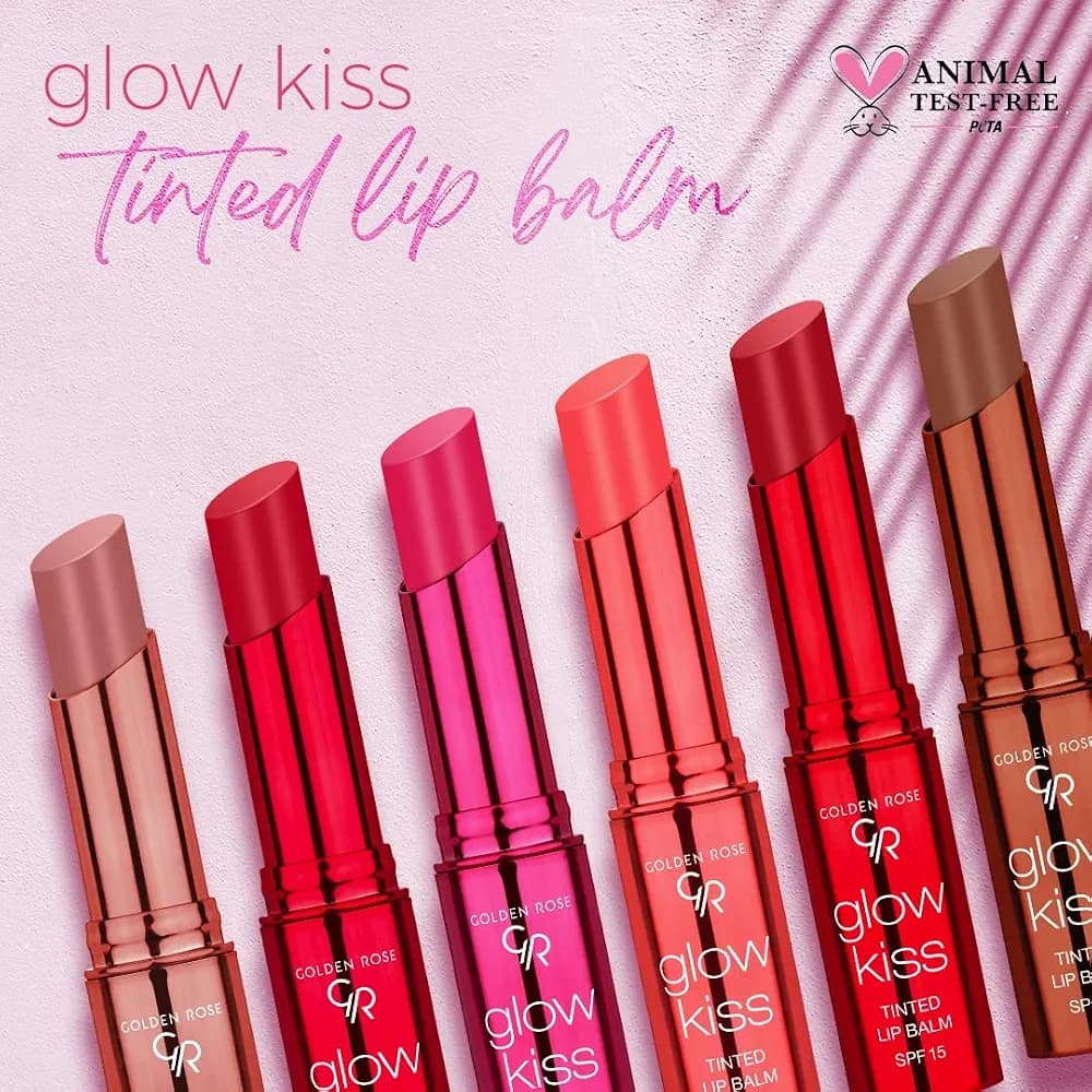 تینت و بالم لب Glow Kiss با Spf15 گلدن رز — تصویر ۵