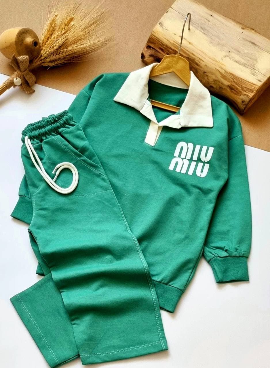 901 بلوز یقه دار و شلوار miu — تصویر ۴