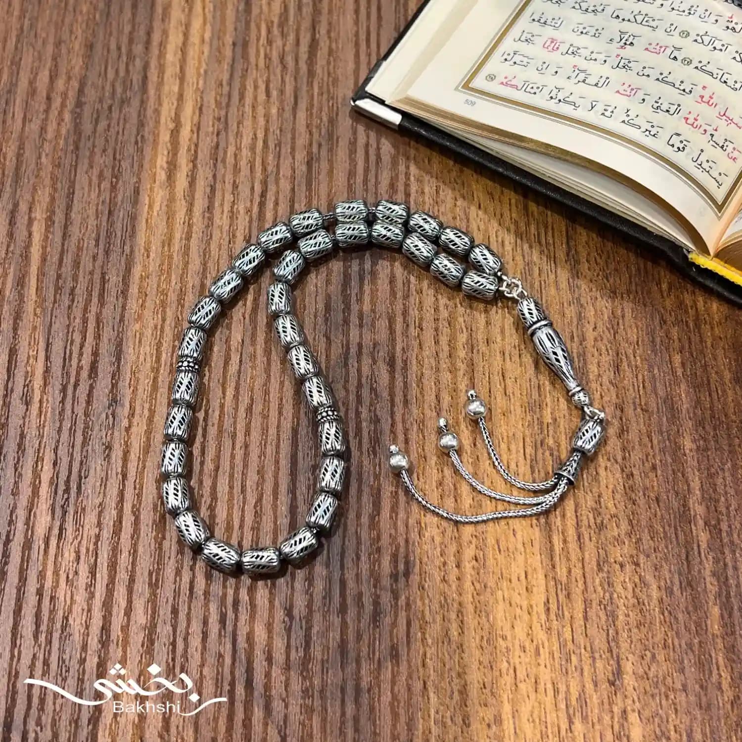 تسبیح نقره 33 عددی کد2 — تصویر ۲