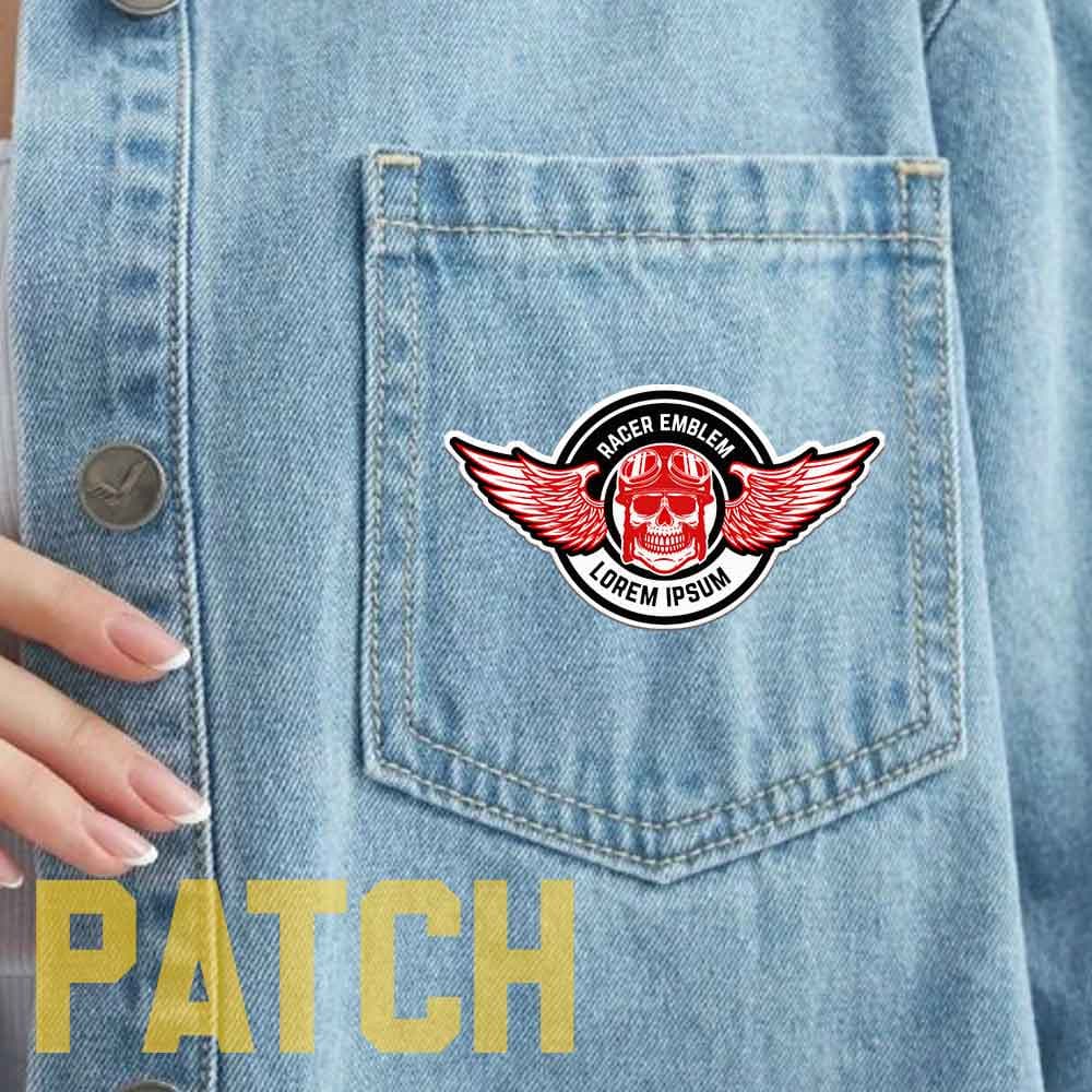 پچ حرارتی موتورسیکلت racer emblem — تصویر ۲