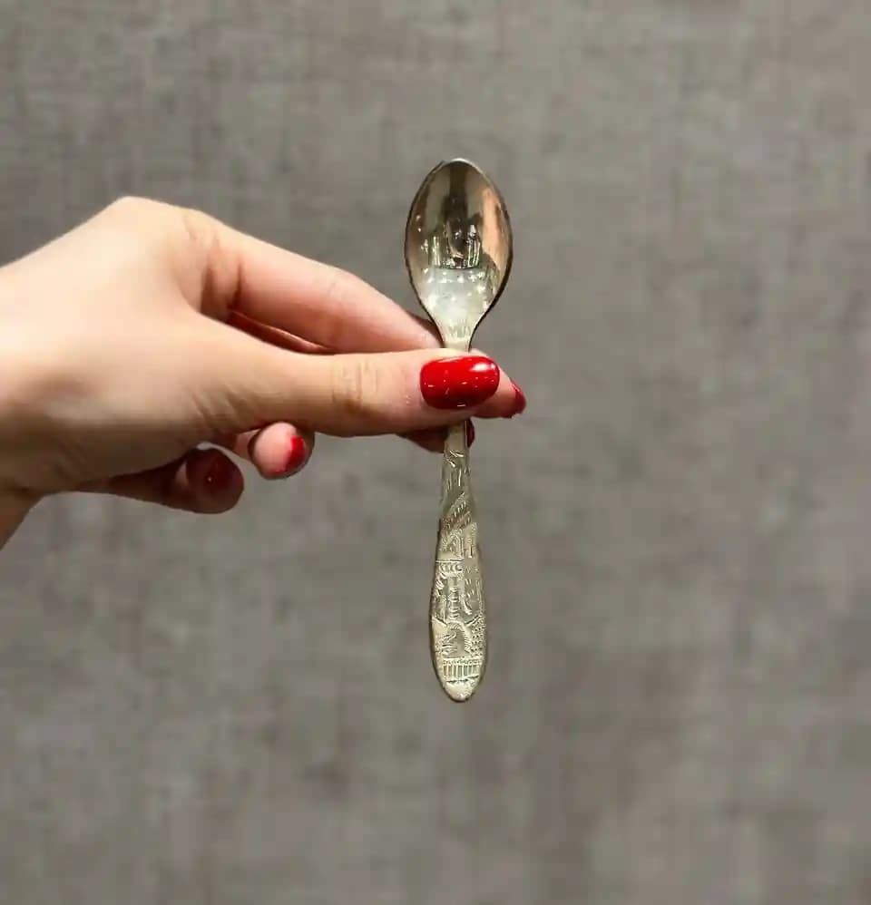 قاشق چای خوری شش عددی تخت جمشید کد2 — تصویر ۲