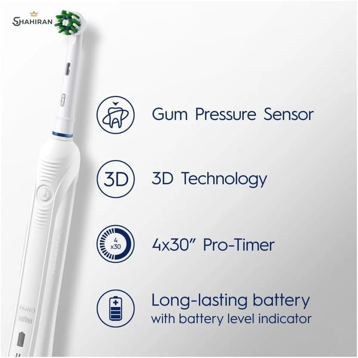 مسواک برقی اورال-بی مدل PRO 1 680 — تصویر ۳