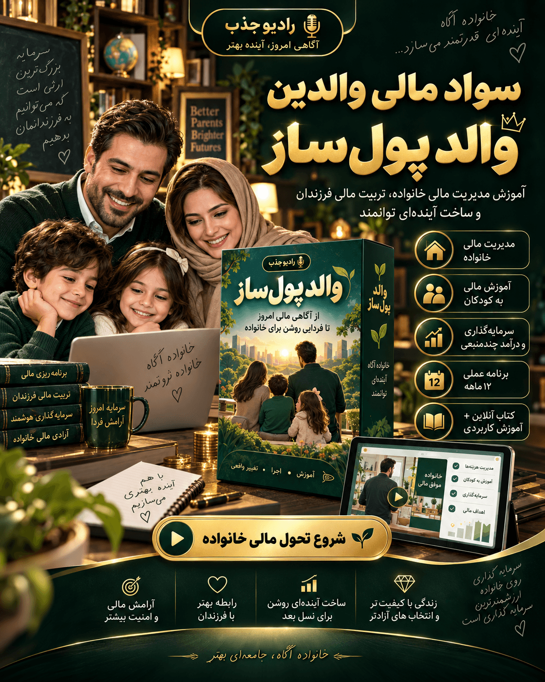 آموزش سواد مالی والدین | تربیت مالی کودک و مدیریت پول خانواده